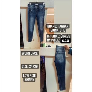 KanCan signature low rise skinny jean